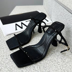 Rhinestone Gladiator Sandals for Women - Summer Fashion