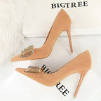 Spring Women Heels Fashion Pumps with Rhinestone Bowknot