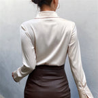 DressBetty - Elegant Office Satin Blouse