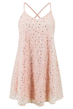 V-Neck Backless Mini Dress with Spaghetti Straps