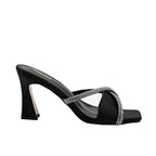 Luxury designer stiletto heels with rhinestones for plus size women