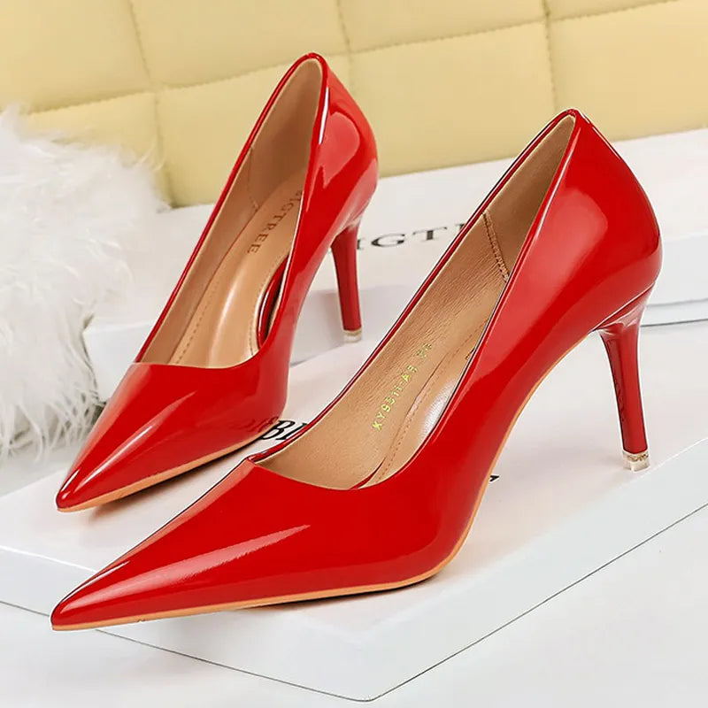7.5 cm and 10.5 cm Stiletto Heels Fashion Women Pumps Lady Shoes