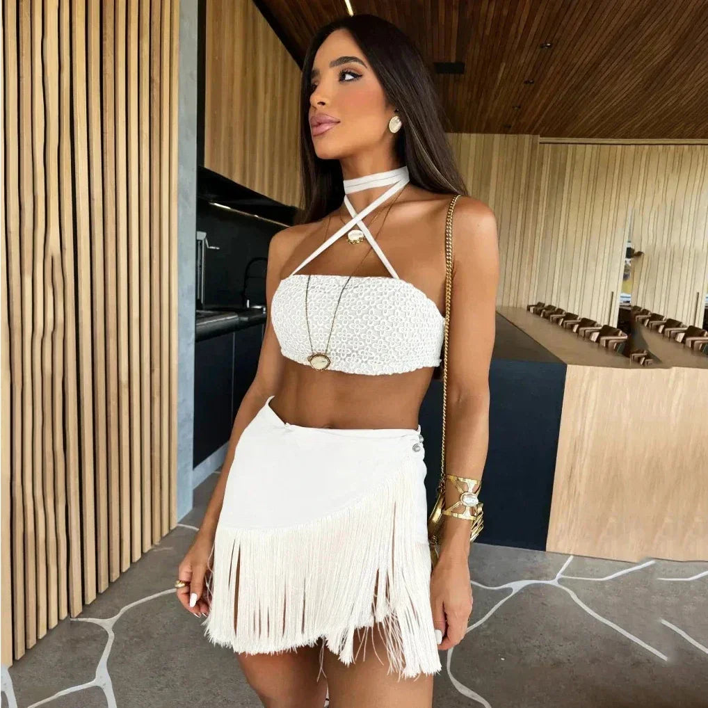 Caroline Luxe Polyester Beach Dress for Summer Occasions Elevated Occasion Wear