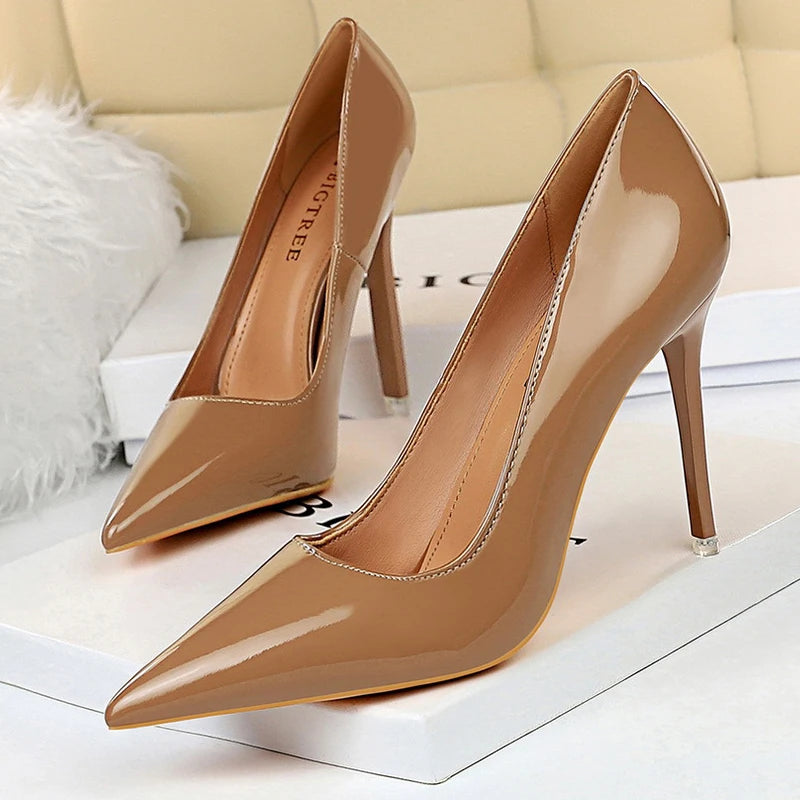 7.5 cm and 10.5 cm Stiletto Heels Fashion Women Pumps Lady Shoes
