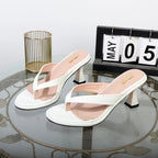 Luxury high-temperament ladies sandals, flip flops, and heels
