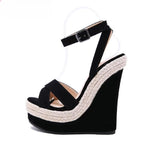 Summer Peep Toe Sandals Women Shoes High Heels 15CM
