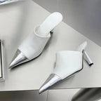 Elegant Chic Modern Minimalist Timeless Sleek Versatile White High Heels