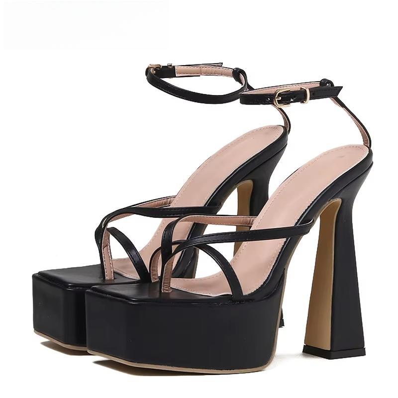 High Heel Platform Strappy Shoes for Fall Street Style
