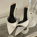 Thin Heels Slipper Women Summer Fashion Pointed Toe Slides Stripper Party Sandal
