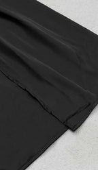 Sleeveless Bandage Midi Dress in Black