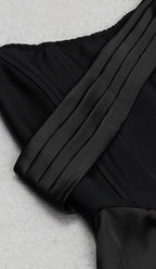 Sleeveless Bandage Midi Dress in Black