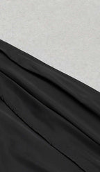 Sleeveless Bandage Midi Dress in Black
