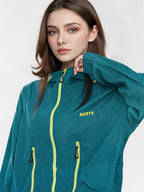 Outdoor Drawstring Hooded Breathable Sun-protective Jacket