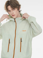 Outdoor Drawstring Hooded Breathable Sun-protective Jacket