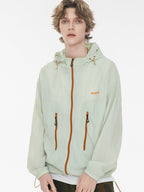 Outdoor Drawstring Hooded Breathable Sun-protective Jacket