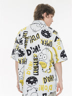 Bubble Texture Loose Collar Sun Protection Shirt