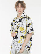 Bubble Texture Loose Collar Sun Protection Shirt
