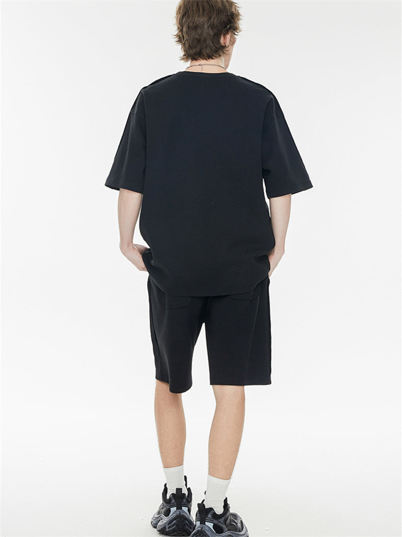 Solid Color, Relaxed Style, Two-piece Set For Home And Outings