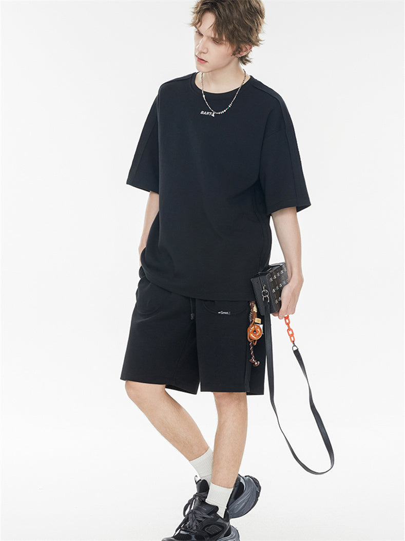 Solid Color, Relaxed Style, Two-piece Set For Home And Outings