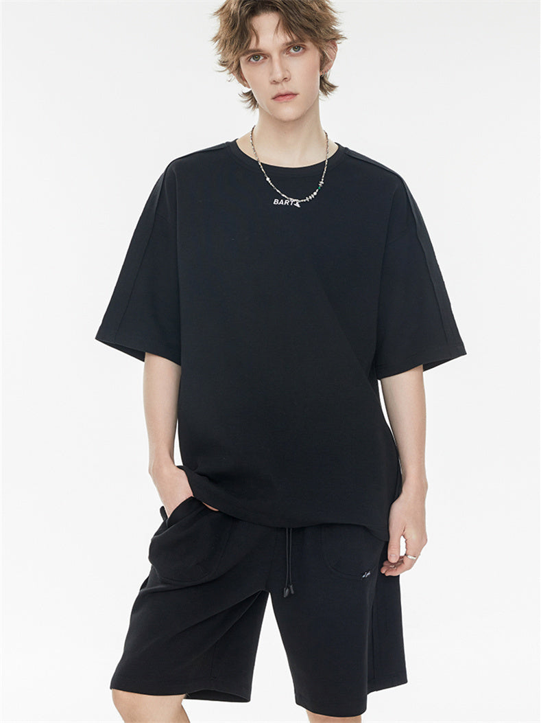 Solid Color, Relaxed Style, Two-piece Set For Home And Outings