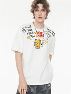 American Retro Relaxed Oversized Top With Dropped Shoulders