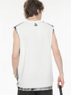 Street Graffiti Loose-fitting Sleeveless Sports Top