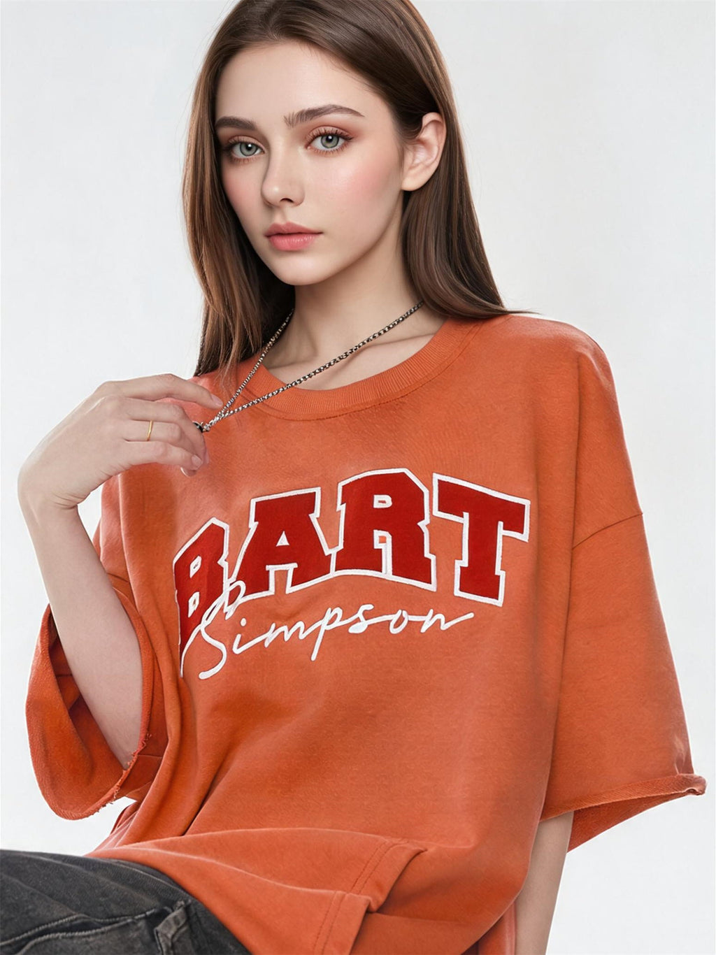 Simpson American Preppy Style Oversized T-shirt