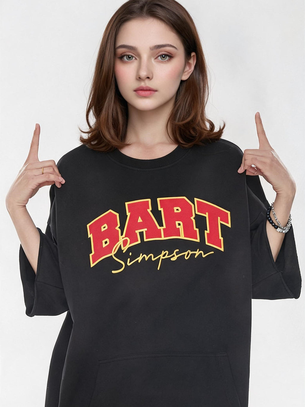 Simpson American Preppy Style Oversized T-shirt