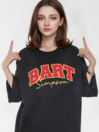 Simpson American Preppy Style Oversized T-shirt