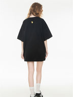 High Street Loose-fitting T-shirt With Large Symbol Print