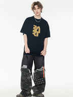 High Street Loose-fitting T-shirt With Large Symbol Print