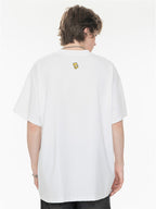 High Street Loose-fitting T-shirt With Large Symbol Print