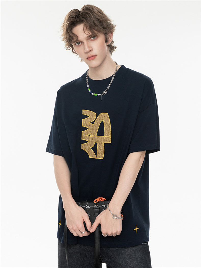 High Street Loose-fitting T-shirt With Large Symbol Print