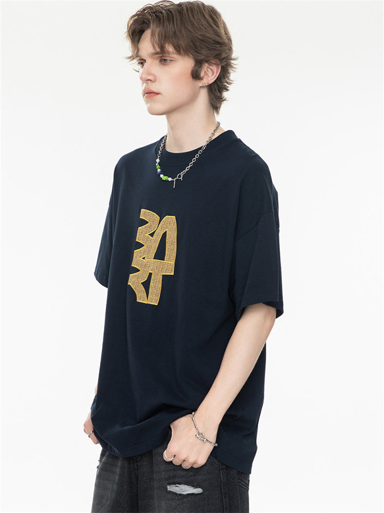High Street Loose-fitting T-shirt With Large Symbol Print