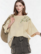 Fresh And Gentle Style Oversized Casual T-shirt