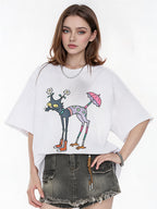 Quirky And Fun Floral Umbrella Top