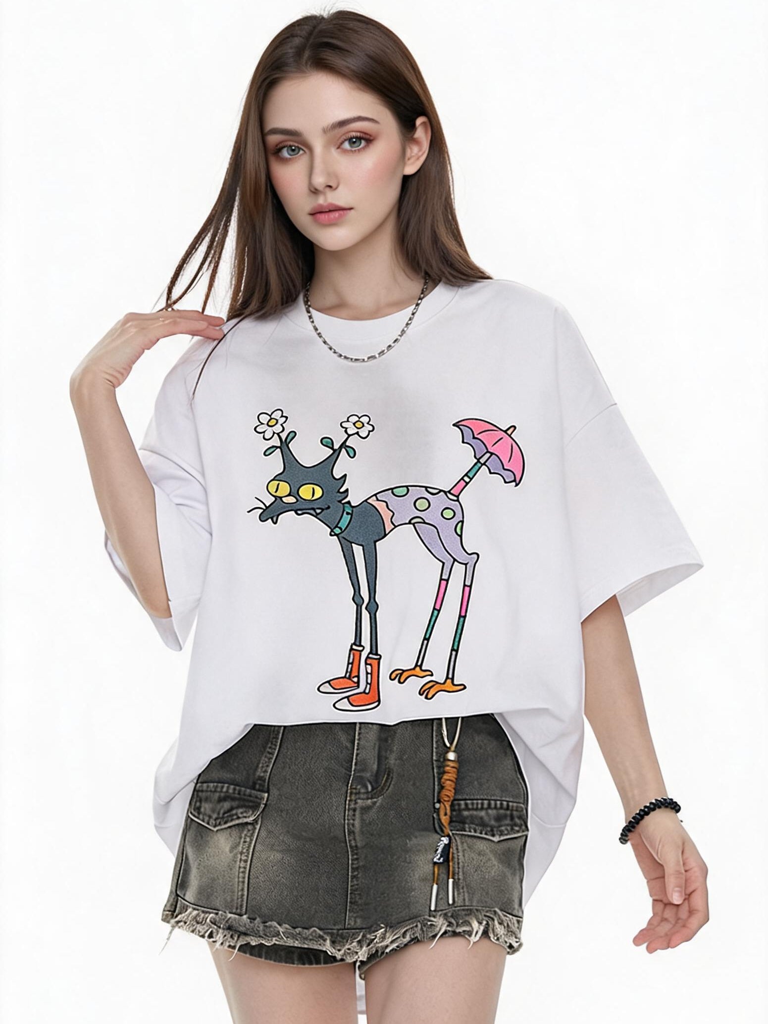 Quirky And Fun Floral Umbrella Top