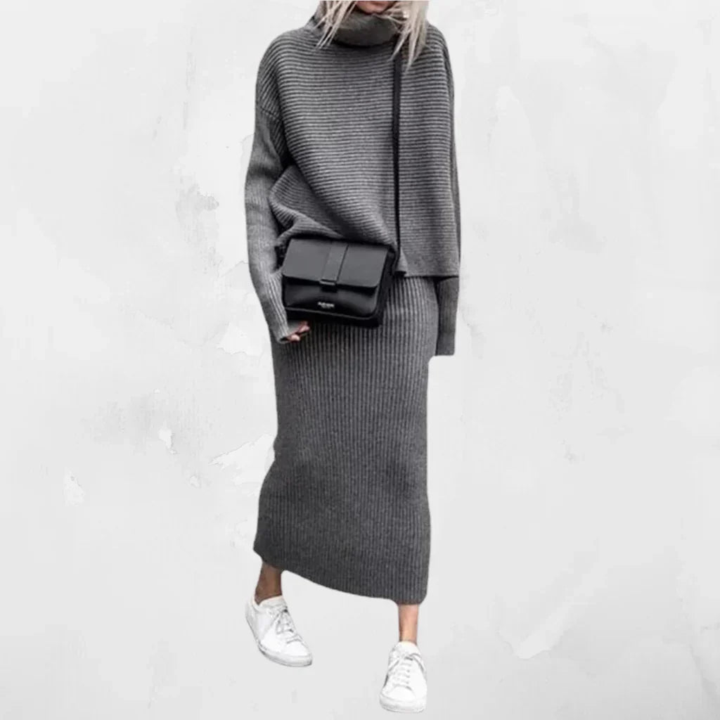 | Women's Pullover and Skirt Set