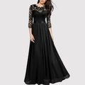 Gilda Effortless Lace Chiffon Dress Chic Silhouette Collection
