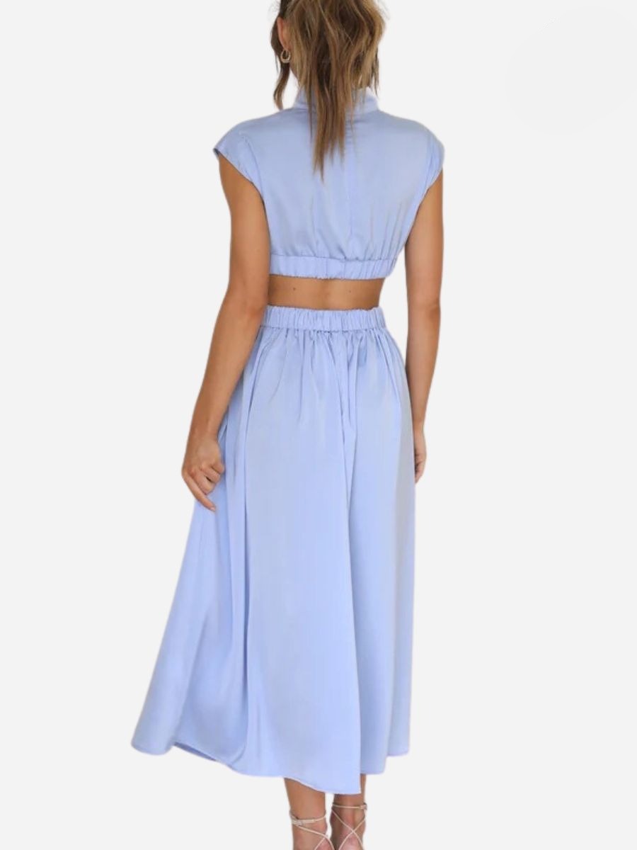 Luján Minimalist Summer Sleeveless Long Maxi Dress Boutique Collection