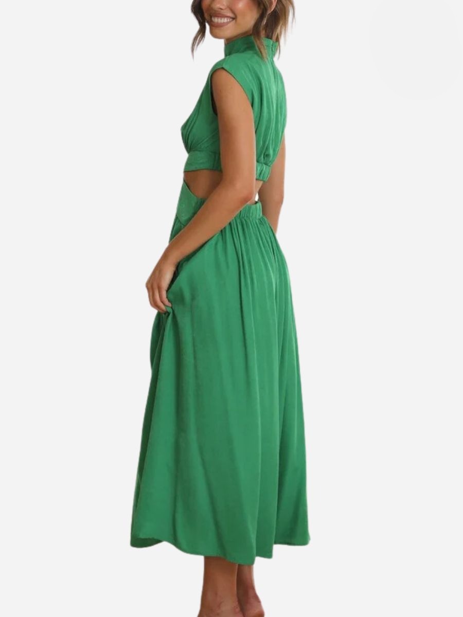 Victoria Timeless Summer Sleeveless Long Maxi Dress Elevated Occasion Wear