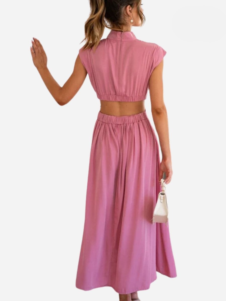 Virginia Boutique Summer Sleeveless Long Maxi Dress Chic Silhouette Collection