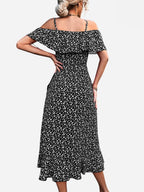 Marina Aesthetic Strappy Floral Dress Premium Wardrobe Essential