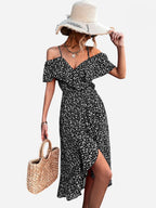 Marina Aesthetic Strappy Floral Dress Premium Wardrobe Essential