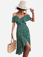 Marina Aesthetic Strappy Floral Dress Premium Wardrobe Essential