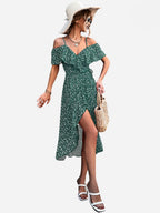 Angelines Elevated Strappy Floral Dress Evening Wear Edit