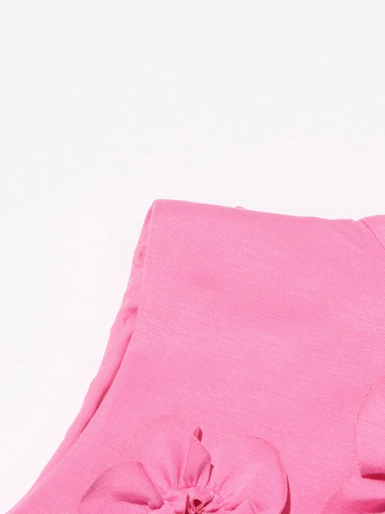 Odele Mini Dress with Flower Appliques