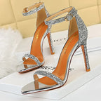 Buckle Strap High Heels Sandals Stiletto 11cm Sexy Party Shoes for Women