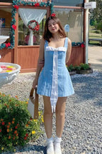 Nontium- Bow Mini Dress
