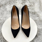 Flock Pointy Toe High Heels for Sexy Women